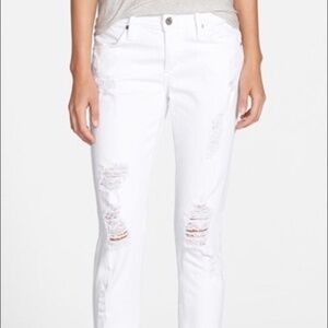 Just Black Distressed Skinny Jeans
